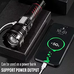 Фонарик аккумуляторный Bailong BL-A93-GT200+COB (1x18650, 1x26650) Уценка! - миниатюра 5 Фонарик аккумуляторный Bailong BL-A93-GT200+COB (1x18650, 1x26650) Уценка! - миниатюра 5