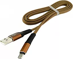 Кабель Walker C750 USB-A - micro USB 12w 2.4a 1м cable Brown - фото Кабель Walker C750 USB-A - micro USB 12w 2.4a 1м cable Brown
