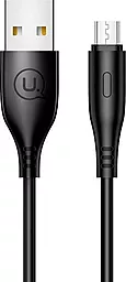 Кабель Usams US-SJ268 U18 Round USB-A - micro USB 10w 1м cable Black - фото Кабель Usams US-SJ268 U18 Round USB-A - micro USB 10w 1м cable Black
