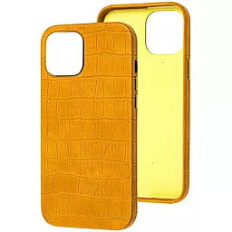Чехол Epik Croco Leather для Apple iPhone 13 (6.1") Yellow