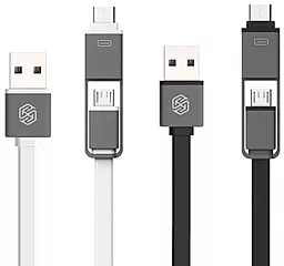Кабель USB Nillkin Plus Type-C & Micro USB Cable - 1.2m Black - миниатюра 3
