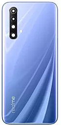 Задняя крышка корпуса Realme X50 со стеклом камеры Ice Silver - фото Задняя крышка корпуса Realme X50 со стеклом камеры Ice Silver