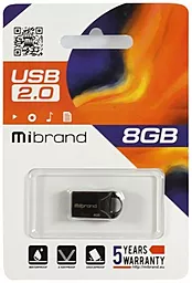 Флешка Mibrand Hawk 8GB USB 2.0 (MI2.0/HA8M1B) Black - миниатюра 2