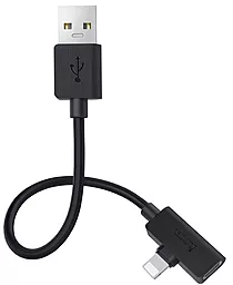 Кабель USB Hoco LS9 Lightning Cable with Audio Converter 0.15М Black - миниатюра 2