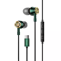 Наушники Usams EP-43 Type-C Dark Green (HSEP4302) - фото Наушники Usams EP-43 Type-C Dark Green (HSEP4302)
