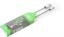 USB Кабель PowerPlant micro USB Cable Zebra (CA910212) - мініатюра 3
