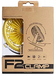 Вентилятор для Remax Mini Fan 360° F2 Yellow - мініатюра 4