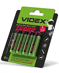 Батарейки Videx LR6/AA Turbo 4шт