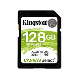 Карта пам'яті Kingston SDXC 128GB Canvas Select Class 10 UHS-I U1 (SDS/128GB) - фото Карта пам'яті Kingston SDXC 128GB Canvas Select Class 10 UHS-I U1 (SDS/128GB)