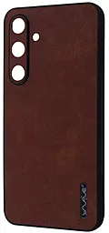 Чехол Wave Leather Case для Samsung Galaxy S24 Plus Dark Brown