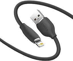 Кабель USB Baseus Jelly Liquid Silica Gel Fast Charging Data 2.4A 2M Lightning Cable Black (CAGD000101) - миниатюра 2