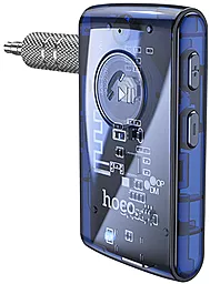Bluetooth адаптер Hoco E66 Transparent Discovery Edition AUX BT Receiver Dark Blue