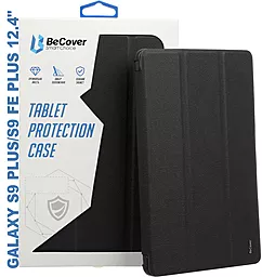 Чехол для планшета BeCover Soft Edge с креплением для стилуса для Samsung Galaxy Tab S9 Plus (SM-X810/SM-X816), S9 FE Plus (SM-X610/SM-X616) 12.4" Black (710404) - фото Чехол для планшета BeCover Soft Edge с креплением для стилуса для Samsung Galaxy Tab S9 Plus (SM-X810/SM-X816), S9 FE Plus (SM-X610/SM-X616) 12.4" Black (710404)