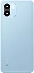 Задняя крышка корпуса Xiaomi Redmi A1 Plus со стеклом камеры Light Blue - фото Задняя крышка корпуса Xiaomi Redmi A1 Plus со стеклом камеры Light Blue