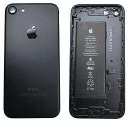 Задняя крышка корпуса Apple iPhone 7 со стеклом камеры и аккумулятором Original (матовая) Black
