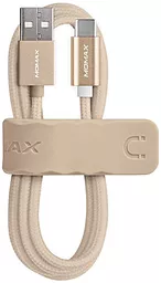 Кабель Momax Elite Link USB-A - Type-C 12w 2.4a 1м cable Gold (DTA1L) - мініатюра 6 Кабель Momax Elite Link USB-A - Type-C 12w 2.4a 1м cable Gold (DTA1L) - мініатюра 6