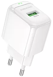 Сетевое зарядное устройство Borofone BAS42A 18w QC3.0 USB-A ports charger white - фото Сетевое зарядное устройство Borofone BAS42A 18w QC3.0 USB-A ports charger white