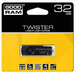 Флешка GooDRam TWISTER 32 GB RETAIL 9 (PD32GH2GRTSKKR9) Black