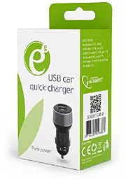 Автомобильное зарядное устройство с быстрой зарядкой Energenie Car Charger 2USB QuickCharge 3.0 (EG-U2QC3-CAR-01) - миниатюра 3