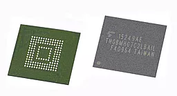Микросхема флеш памяти Toshiba THGBMHG7C2LBAIL, 16GB, BGA 153, Rev. 1.8 (MMC 5.1) для Xiaomi Redmi Note 3, Redmi Note 3 Pro