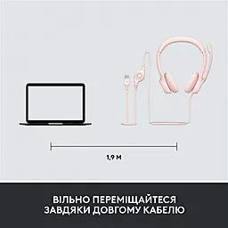 Наушники Logitech H390 Rose (981-001281) - миниатюра 11 Наушники Logitech H390 Rose (981-001281) - миниатюра 11
