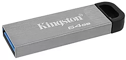 Флешка Kingston DT Kyson 64GB USB 3.2 (DTKN/64GB) Silver/Black - мініатюра 2