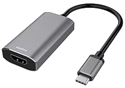 Відео перехідник (адаптер) USB Type-C - HDMI 2.1 8k 30hz 0.21m space grey (2E-W1409) 2E - фото Відео перехідник (адаптер) USB Type-C - HDMI 2.1 8k 30hz 0.21m space grey (2E-W1409) 2E