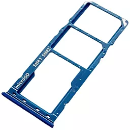 Держатель (лоток) Сим карты Samsung Galaxy M10 M105 / Galaxy M20 M205 и карты памяти Dual SIM Original  Ocean Blue