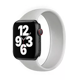 Сменный ремешок COTEetCI W58 Liquid Silicone Grey для умных часов Apple Watch 42mm/44mm/45mm/49mm (WH5301-GY-150)