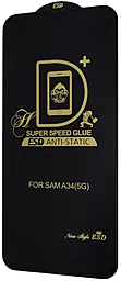 Защитное стекло 1TOUCH PRIME 2.5D Full Glue для Samsung A346 Galaxy A34 2023  Black