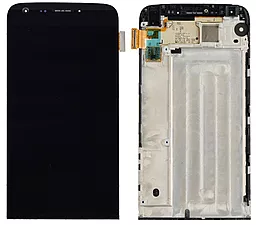 Дисплей LG G5, G5 SE (H820, H830, H831, H840, H845, H848, H850, H858, H860, AS992, F700L, F700S, F700K, LS992, H820PR, US992, RS988, VS987) з тачскріном і рамкою, оригінал, Black