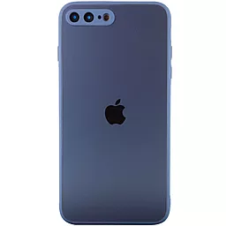 Чехол Epik TPU+Glass Matte Candy Full camera Apple iPhone 7 plus, 8 plus Blue