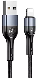 Кабель Usams U55 Aluminum Alloy USB-A - Lightning 10w 1м cable Black (US-SJ448)