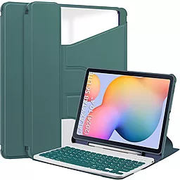 Чехол для планшета BeCover с безпроводной клавиатурой для Samsung Galaxy Tab S6 Lite (2024) Dark Green (712589) - фото Чехол для планшета BeCover с безпроводной клавиатурой для Samsung Galaxy Tab S6 Lite (2024) Dark Green (712589)