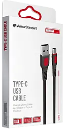 Кабель ArmorStandart USB-A - Type-C 12w 2.4a 1м cable Black (ARM59536) - мініатюра 4 Кабель ArmorStandart USB-A - Type-C 12w 2.4a 1м cable Black (ARM59536) - мініатюра 4