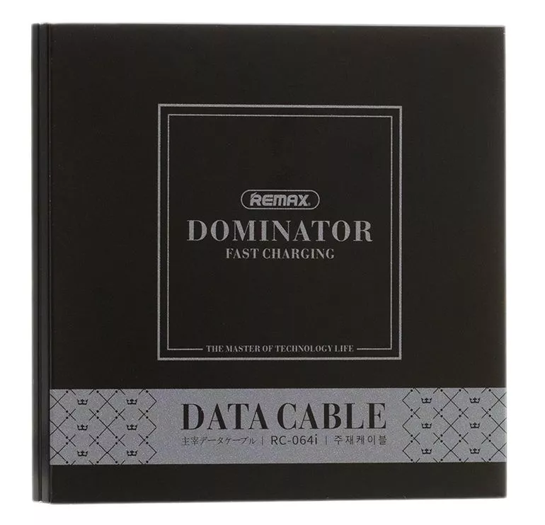 Кабель Remax Dominator USB-A - micro USB 12w 2.4a 1м cable Black (RC-064m) - фото 3