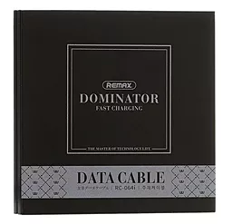 Кабель Remax Dominator USB-A - micro USB 12w 2.4a 1м cable Black (RC-064m) - миниатюра 3 Кабель Remax Dominator USB-A - micro USB 12w 2.4a 1м cable Black (RC-064m) - миниатюра 3