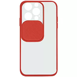 Чохол Camshield mate TPU зі шторкою для камери для Apple iPhone 13 Pro (6.1") Червоний