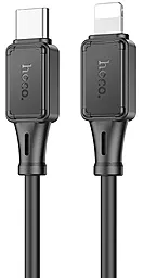 Кабель Hoco X101 silicone USB Type-C - Lightning 27w 3a 1м PD сable Black