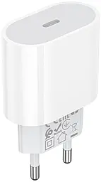 Сетевое зарядное устройство с быстрой зарядкой Borofone BA100A PD 20w USB-C home charger white - фото Сетевое зарядное устройство с быстрой зарядкой Borofone BA100A PD 20w USB-C home charger white