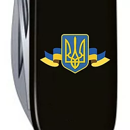 Мультитул Victorinox Spartan Ukraine (1.3603.3_T1010u) Black Герб Украины с лентой - миниатюра 3