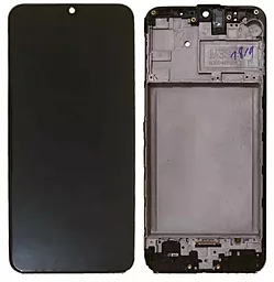 Дисплей Samsung Galaxy M30 M305 з тачскріном і рамкою, (TFT), Black