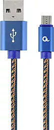USB Кабель Cablexpert Premium 2M micro USB Cable Blue (CC-USB2J-AMmBM-2M-BL)