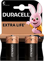 Батарейка Duracell C (LR14) 2шт (81483545) - фото Батарейка Duracell C (LR14) 2шт (81483545)