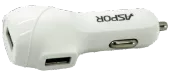 Автомобильное зарядное устройство Aspor 2.1A Double USB Car Charger White (A910) - миниатюра 2