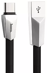 Кабель Hoco X4 Zinc Alloy USB-A - Type-C 12w 2.4a 1.2м cable Black - фото Кабель Hoco X4 Zinc Alloy USB-A - Type-C 12w 2.4a 1.2м cable Black