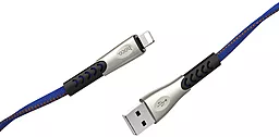 Кабель Hoco U48 Superior Speed Charging USB-A - Lightning 12w 2.4a 1.2м cable Blue - мініатюра 3 Кабель Hoco U48 Superior Speed Charging USB-A - Lightning 12w 2.4a 1.2м cable Blue - мініатюра 3