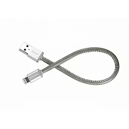 Кабель PlusUs LifeStar USB-A - Lightning 10w 0.25м cable Moonlight Silver (LST2006025) - фото Кабель PlusUs LifeStar USB-A - Lightning 10w 0.25м cable Moonlight Silver (LST2006025)