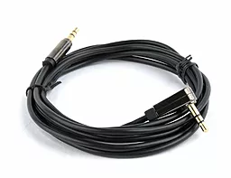 Аудіо кабель Cablexpert AUX mini Jack 3.5mm M/M Cable 1 м black (CCAP-444L-1M) - мініатюра 2