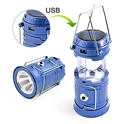Фонарик аккумуляторный Luxury JH-5700T 5LED+1W Power Bank Solar - фото Фонарик аккумуляторный Luxury JH-5700T 5LED+1W Power Bank Solar